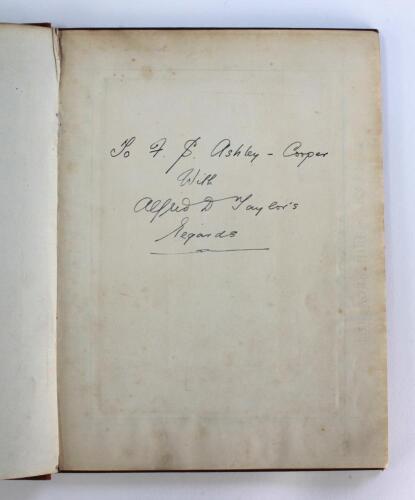 ‘The All England Cricket & Football Journal and Athletic Review’ 1878. Volume One. Published by Martin Hurst of Sheffield. Bound volume of the Journal containing twelve editions from April 1877 to March 1878, all with original wrappers featuring a real ph