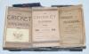 ‘The Cricket Handbook’ 1893-1895. Three original copies of the handbook issued in 1893 (first year of issue), 1894 and 1895 (final year), published by the Cricket Field Offices in the ‘Pastime Series’. Each issue with original paper wrappers (the 1895 app