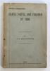 ‘Feats, Facts, and Figures of 1899’. F.S. Ashley-Cooper. Published for private circulation by Merritt & Hatcher, London 1899. First year of issue, of which only twenty copies were produced. 51pp. Original pale blue paper wrappers. Presentation copy with i