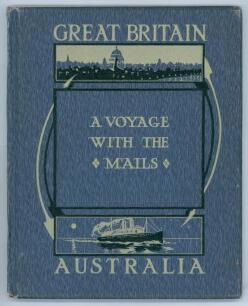 M.C.C. tour to Australia 1920/21. ‘A Voyage with the Mails Between Brisbane- London... A memento by an amateur photographer’. London Stereoscopic Company, London, third edition c.1920. A large format souvenir book with decorative blue cloth, comprising ph