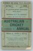 ‘The Australian Cricket Annual’. First Year 1896. A complete Record of Australian Cricket in 1895-6’. Edited by John C. Davis. George Robertson & Co., Sydney 1896. Printed by Edward Lee & Co., Sydney. 192pp, xii. Complete. Original decorative paper wrappe