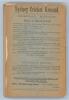 ‘The Australian Cricket Annual’. Second Year 1897. A complete Record of Australian Cricket in 1896-7’. Edited by John C. Davis. George Robertson & Co., Sydney 1897. 250pp plus advertising pages. Complete. Original decorative paper wrappers. Padwick 3357. - 2