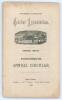 Southern Tasmanian Cricket Association. Fourteenth Annual Circular for Season 1880-81’. 70pp. Hobart Town. Printed at the ‘Mercury’ Steam Press Office 1880. It is not known if this edition was printed with wrappers. Good condition