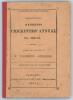 West Indies. ‘The Barbados Cricketers’ Annual for 1900-01. Seventh year of publication’. Edited and compiled by J. Wynfred Gibbons. Printed at the Globe Office, Barbados 1901. Original paper wrappers. Padwick 3677. Small loss and wear to front wrapper, re