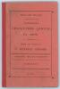 West Indies. ‘The Barbados Cricketers’ Annual for 1908-09. Fifteenth year of publication’. Edited and compiled by J. Wynfred Gibbons. Printed at the Globe Office, Barbados 1909. Original paper wrappers. Padwick 3677. Minor wear and soiling to wrappers and