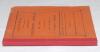 West Indies. ‘The Barbados Cricketers’ Annual for 1910-11. Seventeenth year of publication’. Edited and compiled by J. Wynfred Gibbons. Printed at the Globe Office, Barbados 1911. Original paper wrappers. Padwick 3677. Some wear to wrappers and page edges - 3