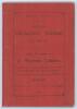 West Indies. ‘The Barbados Cricketers’ Annual for 1912-13. Nineteenth year of publication’. Edited and compiled by J. Wynfred Gibbons. Printed at the Globe Office, Barbados 1913. Original paper wrappers. Padwick 3677. Minor creasing to wrappers, replaceme