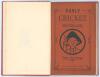 New Zealand. ‘Early Cricket in Southland from 1860 and right up to 1908’. J.W.H. Bannerman. W. Smith, Invercargill 1908. Bound in red leather, gilt title to spine, original decorative paper wrappers retained. Bookplate of A.E. Winder to inside front board