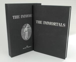 ‘The Immortals’. The Book of New Zealand Test Players’. Paul Verdon. Auckland 2006. Limited edition number 334 of 665 copies, signed by the author and by ‘every living former and present Test player able to complete the exercise’. One hundred and seventy 