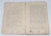 The Australian Cricketers’ Tour through Australia, New Zealand, and Great Britain’ containing a full racy account of the matches, dinners, excursions &c in which they have been engaged. by Argus (P.E. Reynolds) 1878. 8vo. Original front printed purple wra - 7