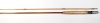 A good Hardy "Palakona" 2 piece cane trout fly rod, 8', #7, scarlet/green tipped silk wraps, alloy screw grip reek fitting, suction joint, as new with plastic wrapper still on handle, in bag