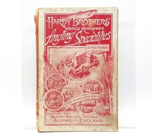 A rare Hardy Angler's Guide 1895 "E" edition, red pict. soft covers, b/w text illust. clo, spine worn, some light creases, small rear tear to covers, in later slip case (see illustration)