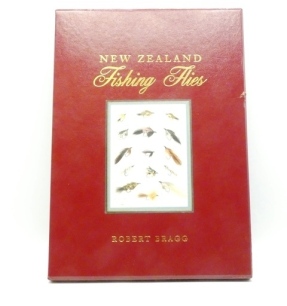 Bragg R.: New Zealand Fishing Flies, 1996 ltd. ed. 144/750, col. photo illust., red rexine bdg. with gilt fly dec., with set of 4 ltd. ed. col. prints by Michael Steel, no. 144, in slip case