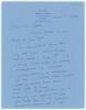 Arthur E.R. Gilligan. Surrey, Sussex & England 1920-1932. Two page handwritten letter in ink from Gilligan to Jack Sokell with excellent cricket content. He talks of meeting up with Arthur Mailey ‘it will make the evening doubly glorious and memorable’. A