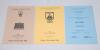 Don Bradman. Australian Cricket Society Adelaide Branch menus 1985-1987. Three official menus for annual dinners held on 11th October 1985 (8th Annual Dinner), 17th October 1986 (9th) and 20th November 1987 (10th). All three menus signed by Bradman, the 1 - 2