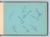 County cricketers signatures late 1940s. Large autograph album comprising over ninety signatures in different coloured inks, organised by County, the majority signed to one side of each page (not back-to-back). Signatures include Rhodes, Copson (Derbyshir - 2