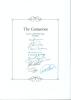 ‘The Centurions- Scorers of 100 First-Class Centuries’. Headed book insert by Boundary Books containing the signatures of nine players who have achieved the feat. Signatures, nicely signed in ink, by Don Bradman, Glenn Turner, Colin Cowdrey, Tom Graveney,