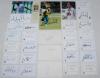 South Africa Test cricketers&rsquo; signatures 1960s onwards. Thirty mainly modern signatures, the majority on white &lsquo;South Africa Test Player&rsquo; cards, also the odd photograph, cutting etc. Earlier signatures include Peter van der Merwe and Barry Richards (each 