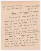 J.M. Kilburn cricket journalist and author. ‘England v New Zealand’. Five page handwritten manuscript for an article written by Kilburn for the Yorkshire Post. The article is undated, but Kilburn is reporting on the first day’s play in the 1st Test, Engla