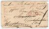 Charles Gordon. 10th Marquis of Huntly, Lord Strathavon & Earl of Aboyne. Hampshire, Middlesex, Kent, Surrey & M.C.C. 1818-1843. Signed free-front envelope to a Mrs Crawford of Eton, Windsor, dated and sent from ‘London, February nine 1819’. Very nicely s