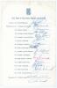 New Zealand tour to India, Pakistan & England 1965. Rarer official autograph sheet with printed title and players’ names, fully and nicely signed in ink by all sixteen of the listed members of the New Zealand touring party and one other. Signatures are Re