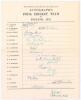 India tour to England 1952. Rare official autograph sheet with printed title ‘With the compliments of The Manager, India Cricket Team. Autographs. India Cricket Team in England 1952’ and players’ names to side. Fully and nicely signed in different coloure