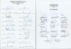 Pakistan tours to England 1992 & 1996. Two autograph sheets, one for the 1992 tour (appears official), and two copies of unofficial sheets for the 1996 tour. All sheets fully signed by the listed members of the touring parties. Players’ signatures are Jav