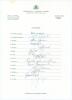 Australia tour to England 1980. Centenary Test tour. Official Australian Cricket Board autograph sheet with printed title and players’ names, fully signed in ink by the fourteen listed playing members of the Australia touring party. Signatures are Chappel