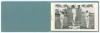 &lsquo;The Excelsior Pictorial Post Card Co. Portraits of the complete English Team who brought home the Ashes&rsquo;. Published by A.C. (Albert Craig) Cricket Rhymester. Blue card booklet with printed titles containing four postcards, two with three cricketers, two - 2