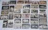 Amateur clubs and player postcards early 1900s. A good selection of fifty five early original mono and sepia real photograph postcards depicting individual players and teams including clubs and schools, mainly 1900-1914. The majority of clubs, including t