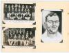 Team and player postcards 1936-1947. Album comprising ten mono real photograph postcards, all loose mounted to pages. Subjects include team photographs of All India touring party 1936, Australia 1938, Middlesex 1947, Surrey 1936 & 1947, South Africa 1935 - 3