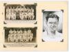 Team and player postcards 1936-1947. Album comprising ten mono real photograph postcards, all loose mounted to pages. Subjects include team photographs of All India touring party 1936, Australia 1938, Middlesex 1947, Surrey 1936 & 1947, South Africa 1935 - 4