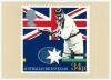&lsquo;Australian Bicentenary&rsquo; postcard 1988. Post Office Picture Card Series of the 34p stamp, signed to back by eighteen Australian cricketers, Bill Brown, Keith Stackpole, Peter Burge, Ashley Mallett, Ray Lindwall, Alan Davidson, Norm O&rsquo;Neill, Tom Veivers, G - 2