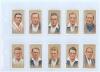 Cricket, football and other cigarette and collectors’ cards. Album comprising eleven complete sets and other incomplete and reproduction sets. Complete original cricket sets are John Players & Sons ‘Cricketers, 1934’ (50 cards). Kane ‘1956 Cricketers’ (50