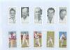 Cricket, football and other cigarette and collectors’ cards. Album comprising eleven complete sets and other incomplete and reproduction sets. Complete original cricket sets are John Players & Sons ‘Cricketers, 1934’ (50 cards). Kane ‘1956 Cricketers’ (50 - 3