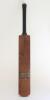 Tom Barling Six Centuries bat&rsquo;. Gunn & Moore &lsquo;Autograph&rsquo; bat used by Barling in the 1946 and 1947 seasons playing for Surrey. Inscribed to the bat face in ink &lsquo;During the seasons 1946 and 1947 I scored over 2000 runs with this bat including 233 not out v - 2