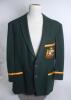 Peter John Parnell Burge. Queensland & Australia 1952-1968. ‘Australian tour of New Zealand 1967’. Australian dark myrtle green wool test blazer worn by Peter Burge during the Australian tour of New Zealand in February and March 1967. The blazer beautiful