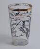 ‘Australia 1956. Rare commemorative glass one pint glass produced to commemorate the Australian tour of England in 1956. With ‘Australian Cricket Tour Great Britain 1956’ in red below a Kangaroo in brown, gold lustre to rim. In blue around the glass are t - 2