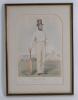 Joseph Guy. Nottinghamshire 1837-1854. ‘Joseph Guy of Nottingham’. Early large hand coloured tinted lithograph of Joseph Guy in cricket attire and top hat holding a cricket bat to his right hand side. John Corbett Anderson. Published by John Corbett Ander