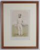 Alfred Diver. Cambridgeshire & All England 1857-1866. ‘Alfred Diver’. Large original colour lithograph by John Corbet Anderson, published by Lillywhite & Wisden on 13th July 1858 and printed by Stannard & Dixon. The lithograph mounted, framed and glazed, 