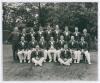 Australian tour of England 1938. Large official mono photograph of the Australian touring team to England 1938, standing and seated in rows at Lord’s, wearing tour blazers and cricket attire. The photograph is signed by all sixteen playing members of the 