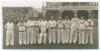 H.D.G. Leveson-Gower’s XI v M.C.C. Australian Touring Team. Scarborough 1932. Original mono photographs depicting the Leveson-Gower team lined up in front of the pavilion at Scarborough with crowds in the background for the match played 3rd- 6th September