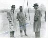 Don Bradman. Two mono photographs featuring Bradman, one head and shoulders and the other with Bradman standing with Ronnie Aird in the nets. Both signed in later years by Bradman, the Aird photograph also signed by Aird. 7”x9” and 10”x8”. Good condition - 2