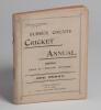 ‘Sussex Cricket Annual for 1906’. Sixth issue of the Annual in original beige paper wrappers, edited by A.D. Taylor, ‘Willow Wielder’. Printed by W.E. Nash of Brighton. Minor wear and soiling to wrappers and spine otherwise in good+ condition. Rare