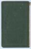 George William King. Sussex & Cambridge University 1842-1864. ‘Lillywhite’s Illustrated Handbook of Cricket 1844 edited by ‘A Cantab’, London 1844. All 22pp of the handbook text are present, but lacking all of the portraits. Bound in original green cloth - 2