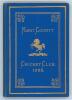 Kent County Cricket Club Annual 1900. Hardback &lsquo;blue book&rsquo;. Original decorative boards. Gilt titles and to all page edges with gilt Kent emblem to centre. Printed by Cross & Jackman, &lsquo;The Canterbury Press&rsquo; 1900. Minor age toning to boards and spine otherw