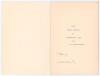 &lsquo;Kent Cricket: A Few Notes&rsquo;. F.S. Ashley-Cooper. Privately printed 1929. 16pp Christmas card booklet privately printed in 1929 with printed Christmas greeting to first page, hand addressed to &lsquo;J. Dover Betham&rsquo; in ink by Ashley-Cooper. Original pictorial c - 2