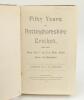 &lsquo;Fifty Years of Nottinghamshire Cricket 1838-1887, being Volumes 1 and 2 of Notts Cricket Scores and Biographies&rsquo;. Compiled by C.H. Richards. Printed by G. Richards of Nottingham 1890. Frontispiece carte de visite style original photograph of the &lsquo;Notting - 2