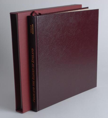 &lsquo;Felix and the Eleven of England&rsquo;, Gerald Brodribb. Boundary Books, Manchester 2002. Full leather with gilt title to spine and gilts to page edges, in slipcase. Limited Edition of 250 copies, this being hand marked &lsquo;M.C.C. Copy&rsquo;, each signed by a descende