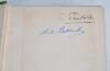 Cricket histories, biographies and annuals. Four first edition hardback titles by P.F. Warner in original cloth covers, two signed. Titles are ‘Cricket in Many Climes’, London 1900, signed in ink to front endpaper by Sydney Santall (Warwickshire 1894-1914 - 2